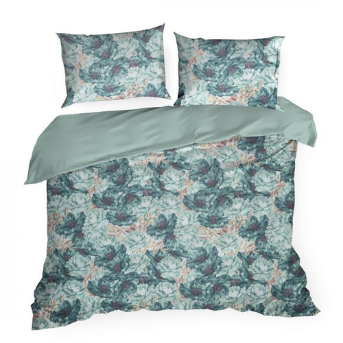 Lenjerie de pat din bumbac, Avinion 1 Verde Mint & ERFRNY-BEDLINEN-AVINION-1-MINT