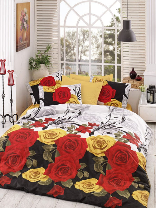 Lenjerie de pat din bumbac, Bionca Perla Multicolor, 160 x 220 cm