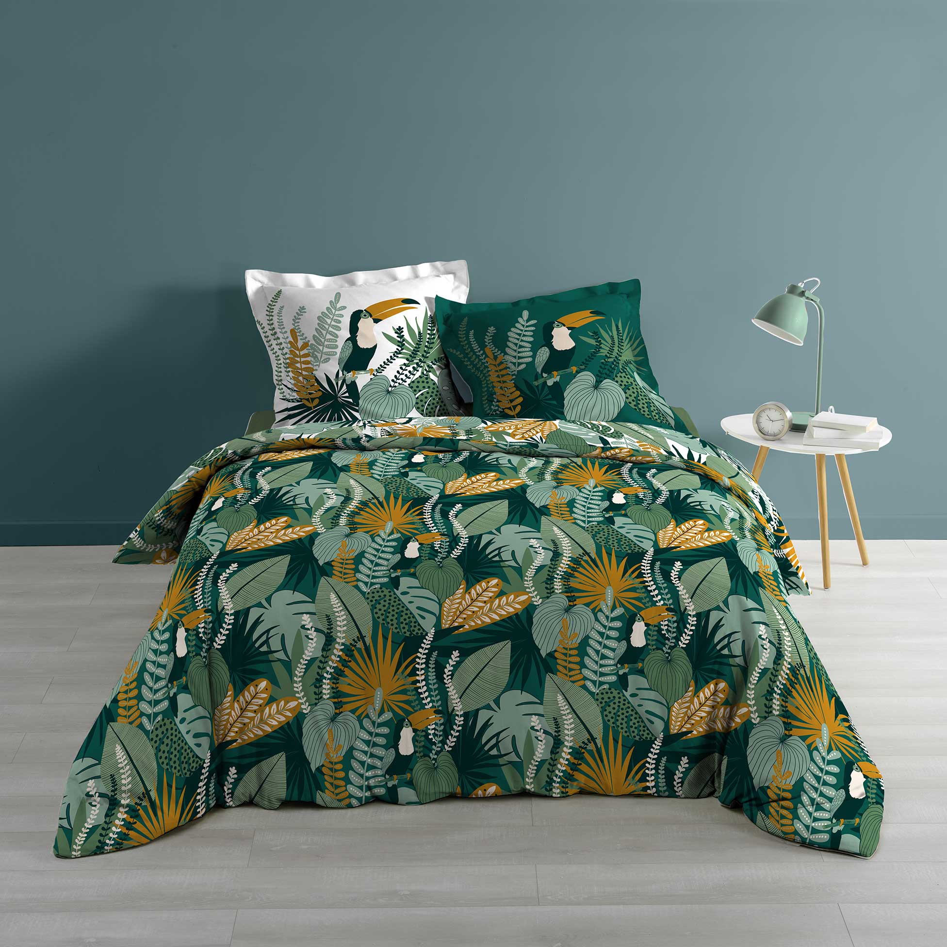 U10 Lenjerie de pat din bumbac, Brazilia Multicolor, 240 x 220 cm