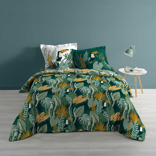 U10 Lenjerie de pat din bumbac, Brazilia Multicolor, 240 x 220 cm