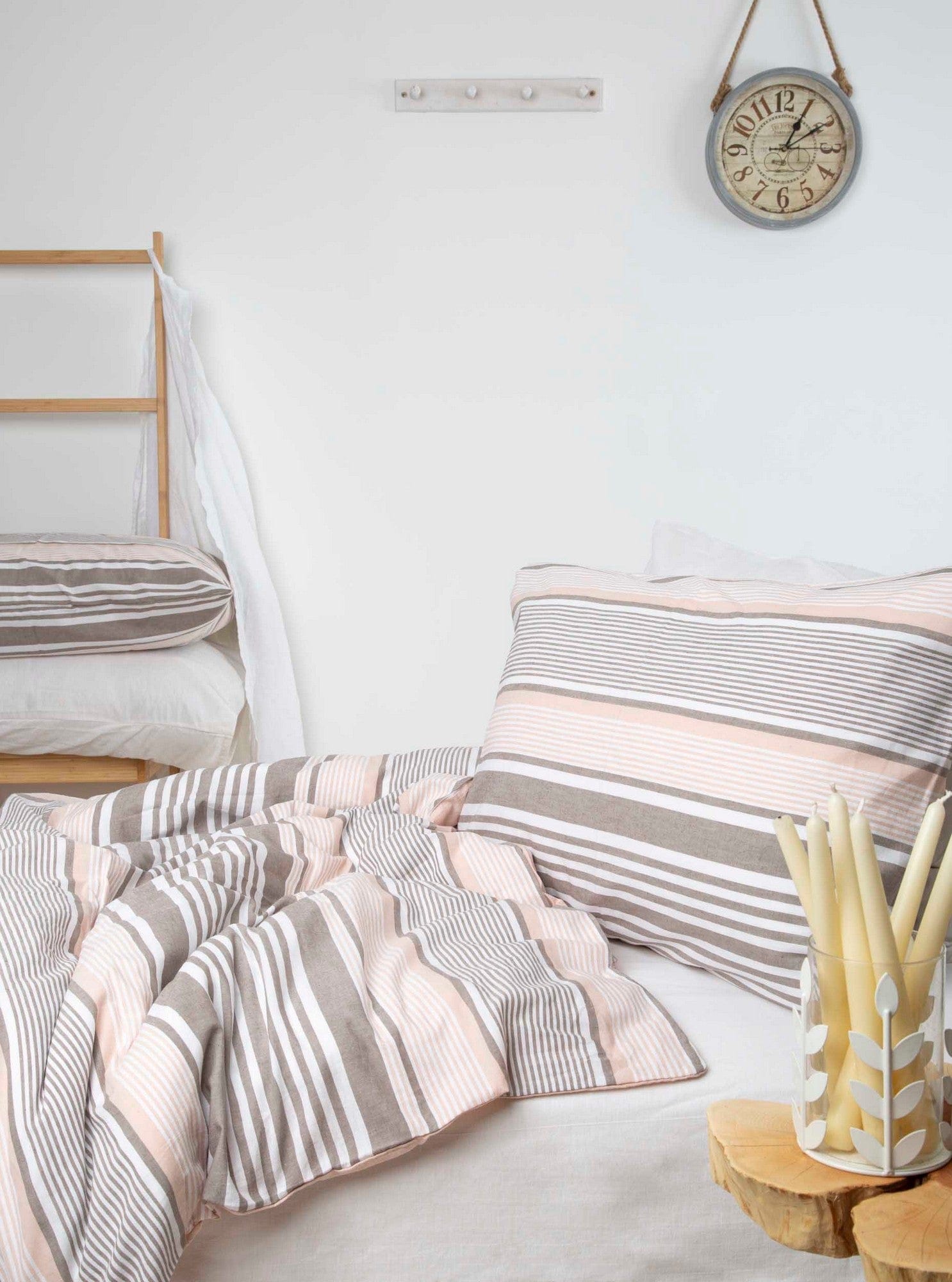 Asir Lenjerie de pat din bumbac, Clive Multicolor, 220 x 220 cm