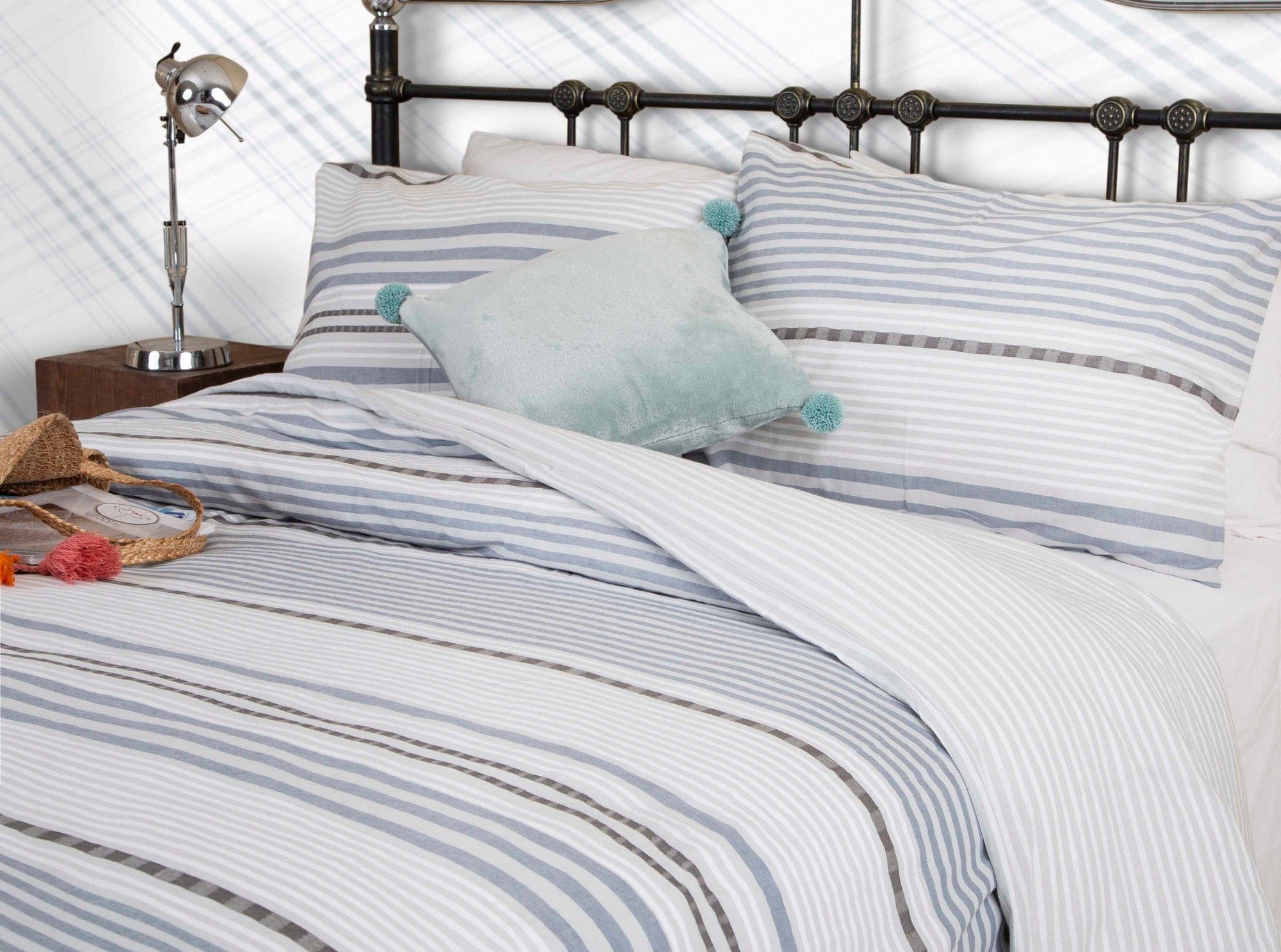 Asir Lenjerie de pat din bumbac, Coleen Multicolor, 220 x 220 cm