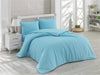 Asir Lenjerie de pat din bumbac, Color Turcoaz, 200 x 220 cm
