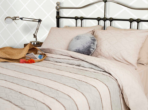 Asir Lenjerie de pat din bumbac, Esmond Multicolor, 220 x 220 cm