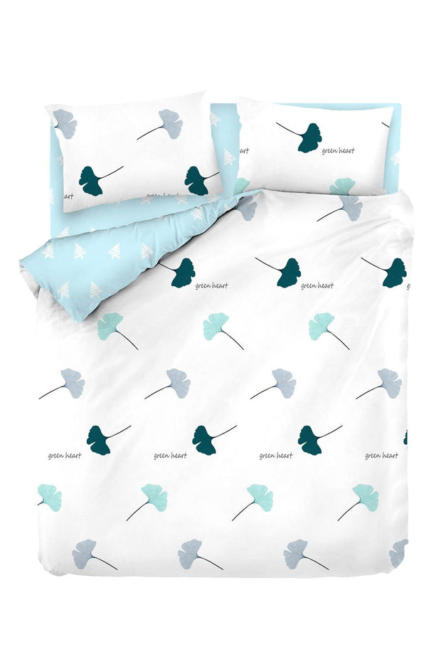 Asir Lenjerie de pat din bumbac, Flor Multicolor, 200 x 220 cm