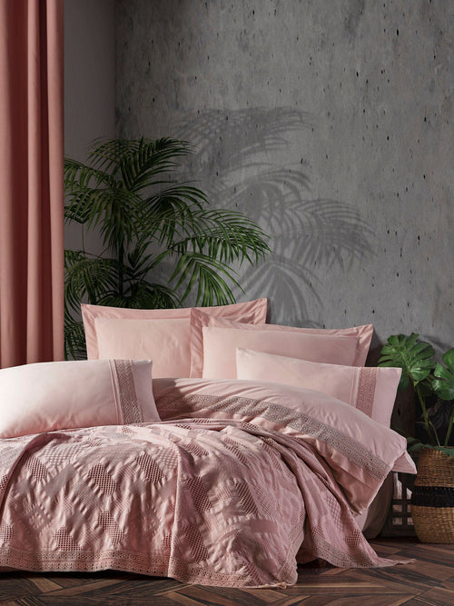 Lenjerie de pat din bumbac, Freya Roz, 200 x 220 cm