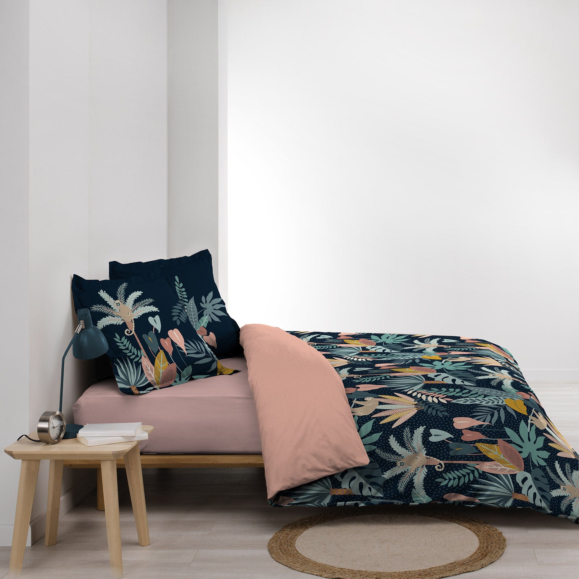 Lenjerie de pat din bumbac, Guinea Albastru, 240 x 220 cm (4)