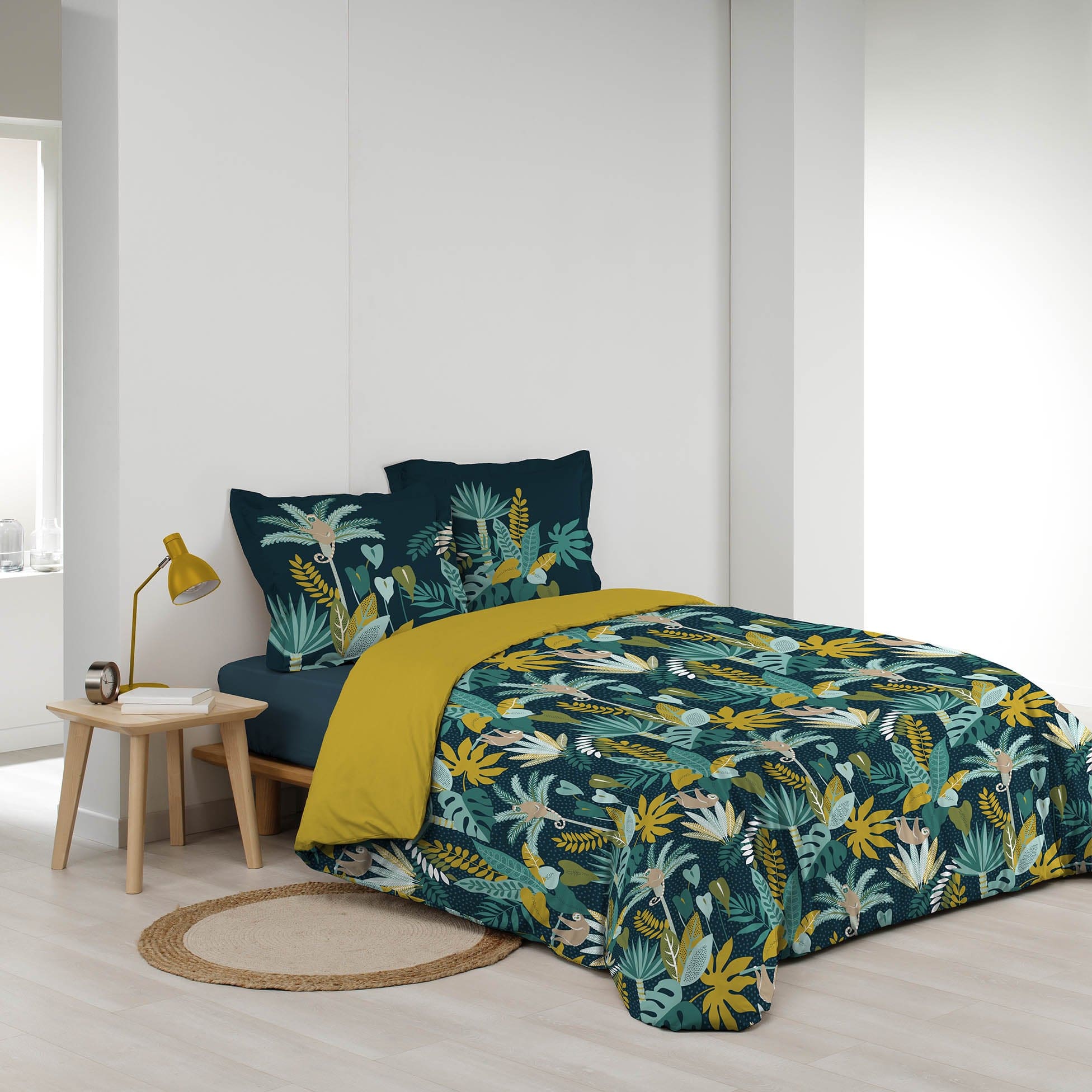 Lenjerie de pat din bumbac, Guinea Verde, 260 x 240 cm (1)