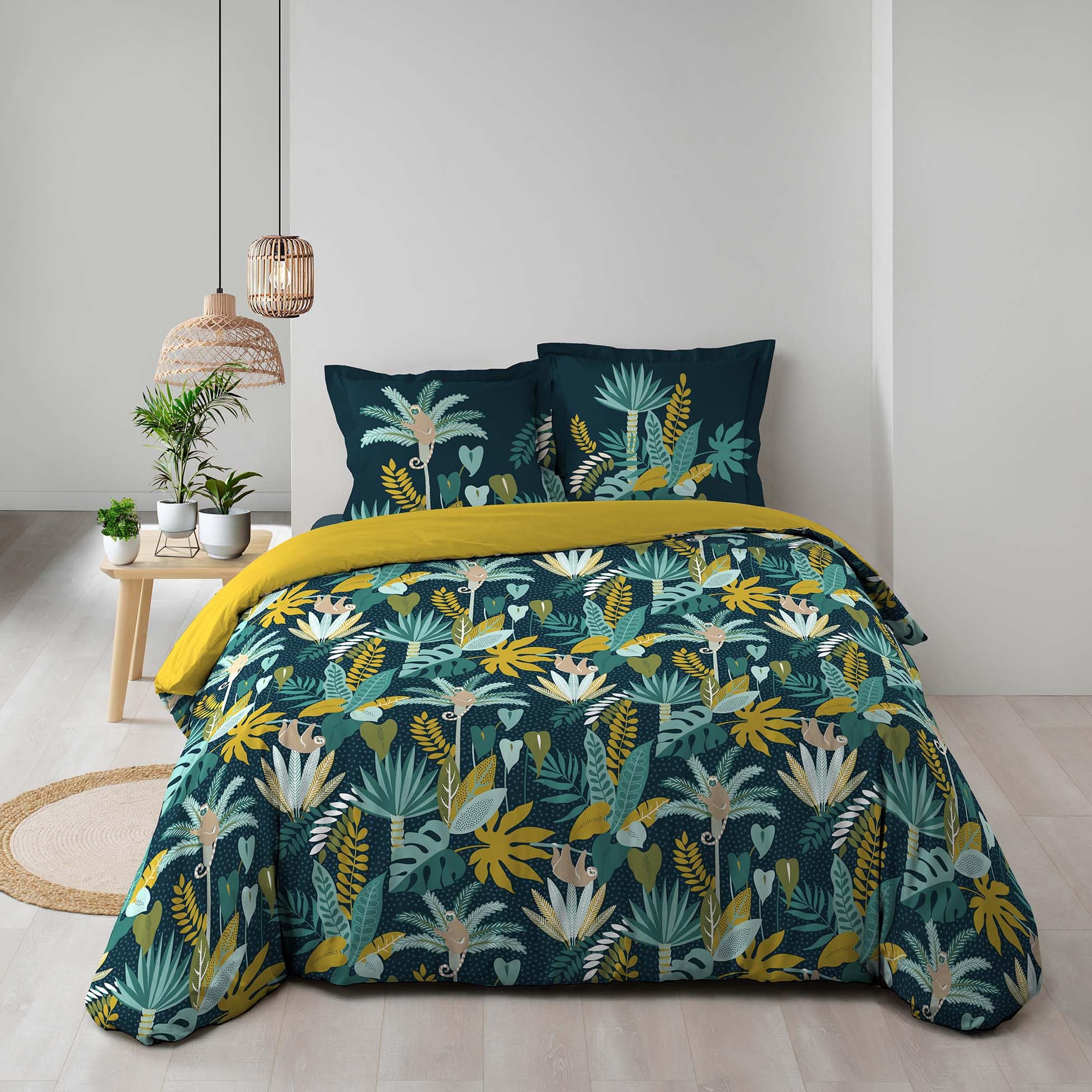 Lenjerie de pat din bumbac, Guinea Verde, 260 x 240 cm (3)