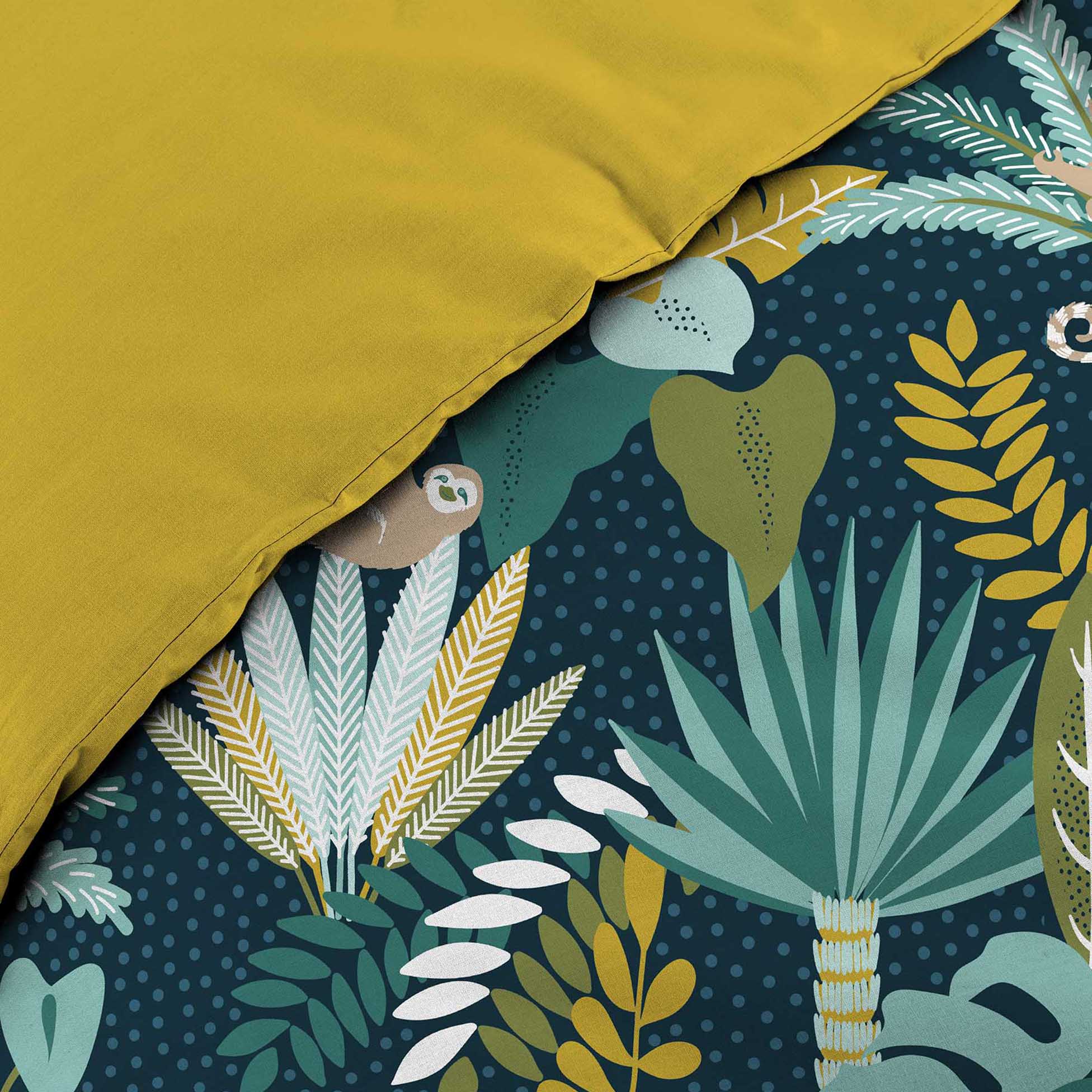 U10 Lenjerie de pat din bumbac, Guinea Verde, 260 x 240 cm