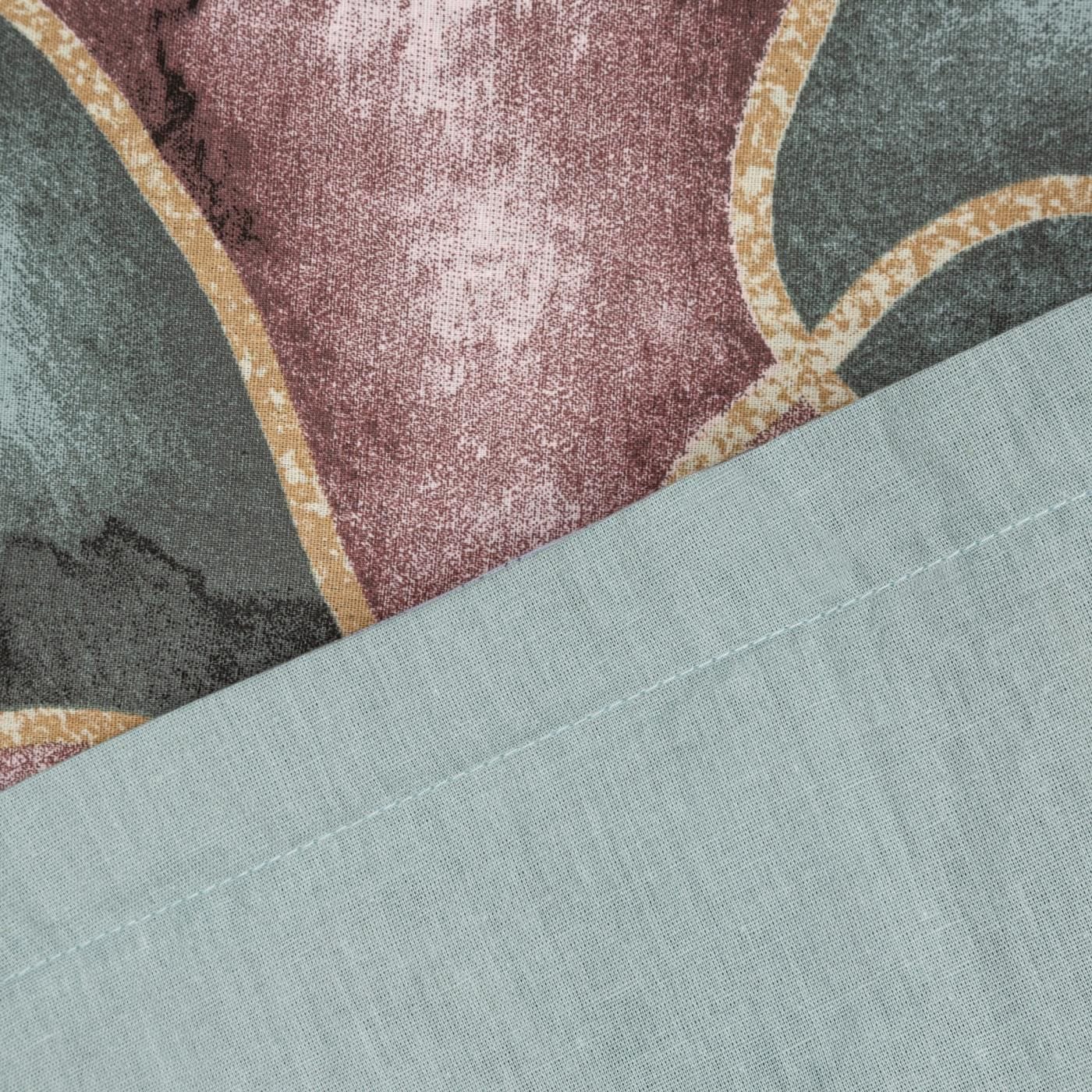 Lenjerie de pat din bumbac, Ida Gri / Verde (2)