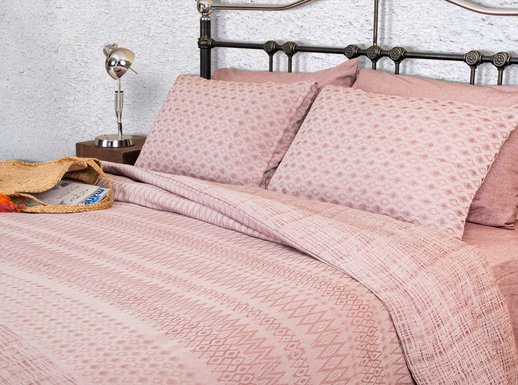 Lenjerie de pat din bumbac, Janna Multicolor, 220 x 220 cm