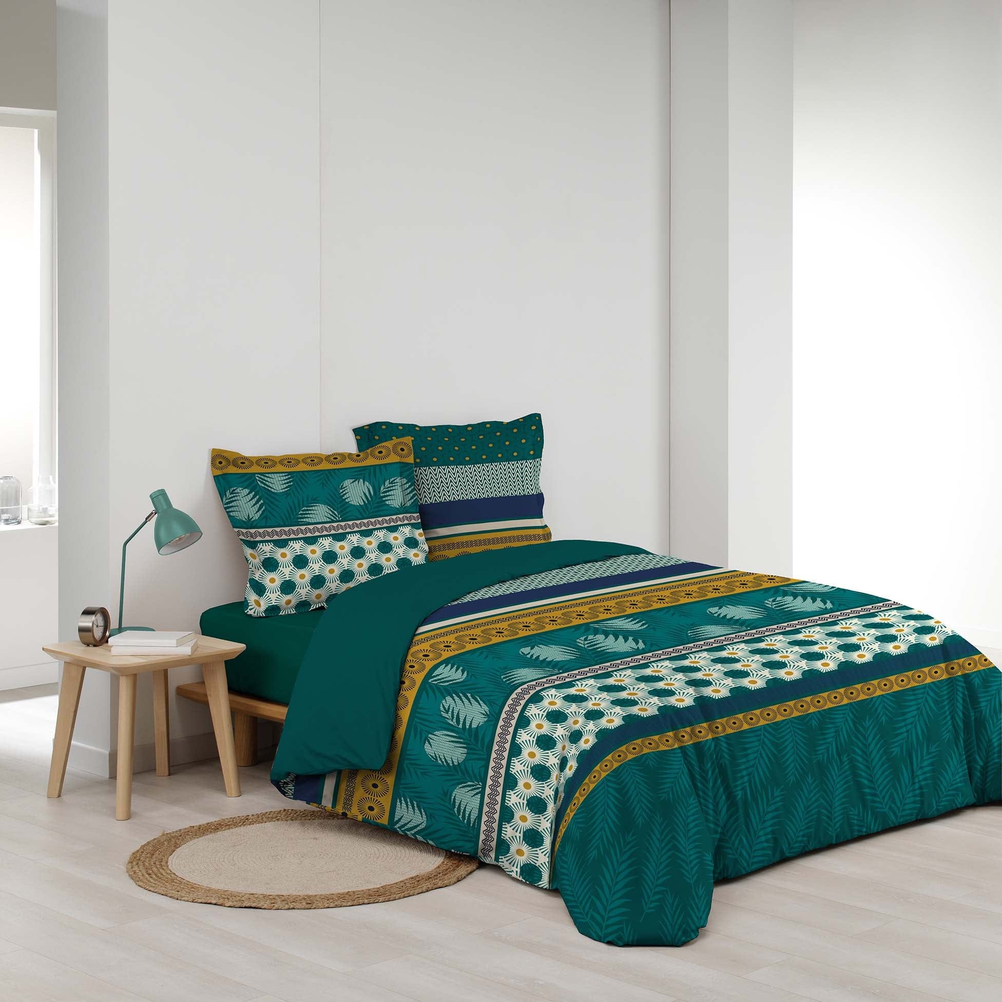 Lenjerie de pat din bumbac, Lauralys Multicolor, 240 x 220 cm (1)