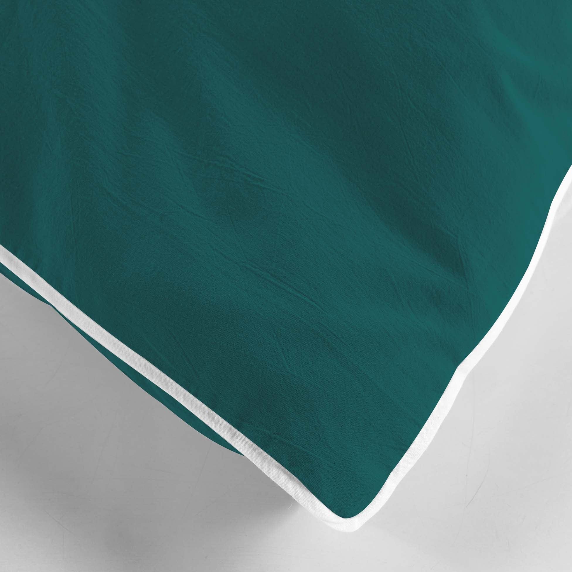 Lenjerie de pat din bumbac, Linette Petrol, 240 x 220 cm (3)