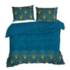 Lenjerie de pat din bumbac, Lotos 1 Bleumarin & ERFRNY-BEDLINEN-LOTOS-1-NAVY-BLUE
