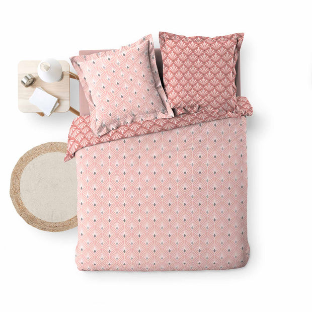 Lenjerie de pat din bumbac, Meloe Roz, 240 x 220 cm (3)