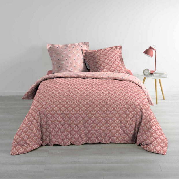 Lenjerie de pat din bumbac, Meloe Roz, 240 x 220 cm (5)