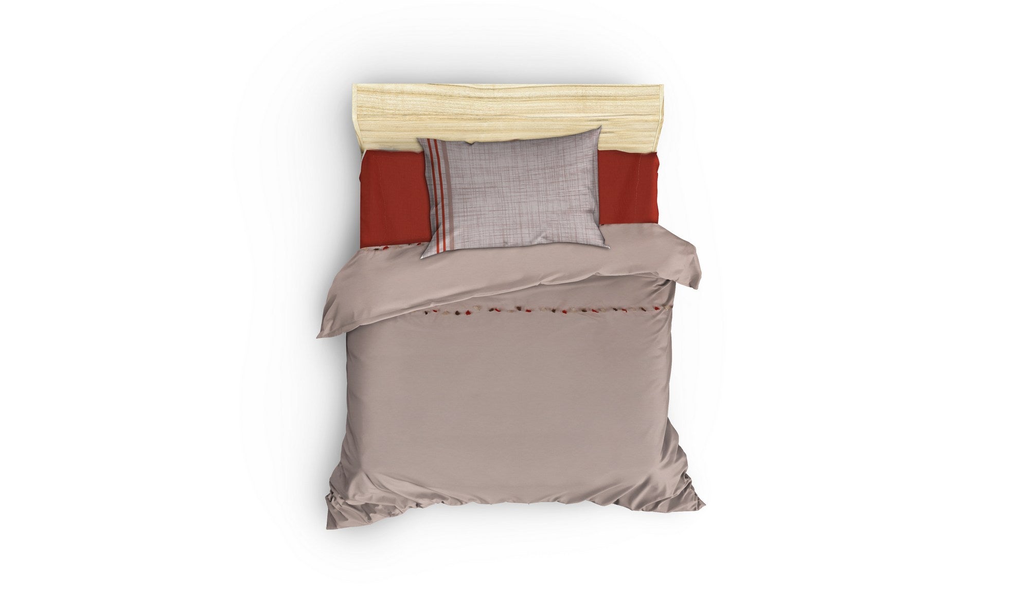 Asir Lenjerie de pat din bumbac, Merri Bej / Multicolor, 160 x 220 cm