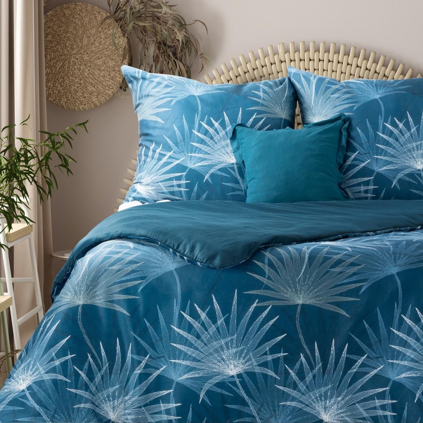 Lenjerie de pat din bumbac, Monte 3 Verde Mint / Argintiu (1)