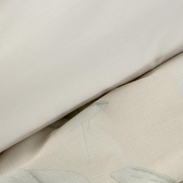 Lenjerie de pat din bumbac, Monte 4 Natural / Verde, 140 x 200 cm (2)