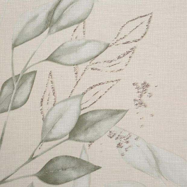 Lenjerie de pat din bumbac, Monte 4 Natural / Verde, 140 x 200 cm (3)