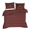Lenjerie de pat din bumbac, Morocco 2 Burgundy & ERFRNY-BEDLINEN-MOROCCO-2-BURGUNDY
