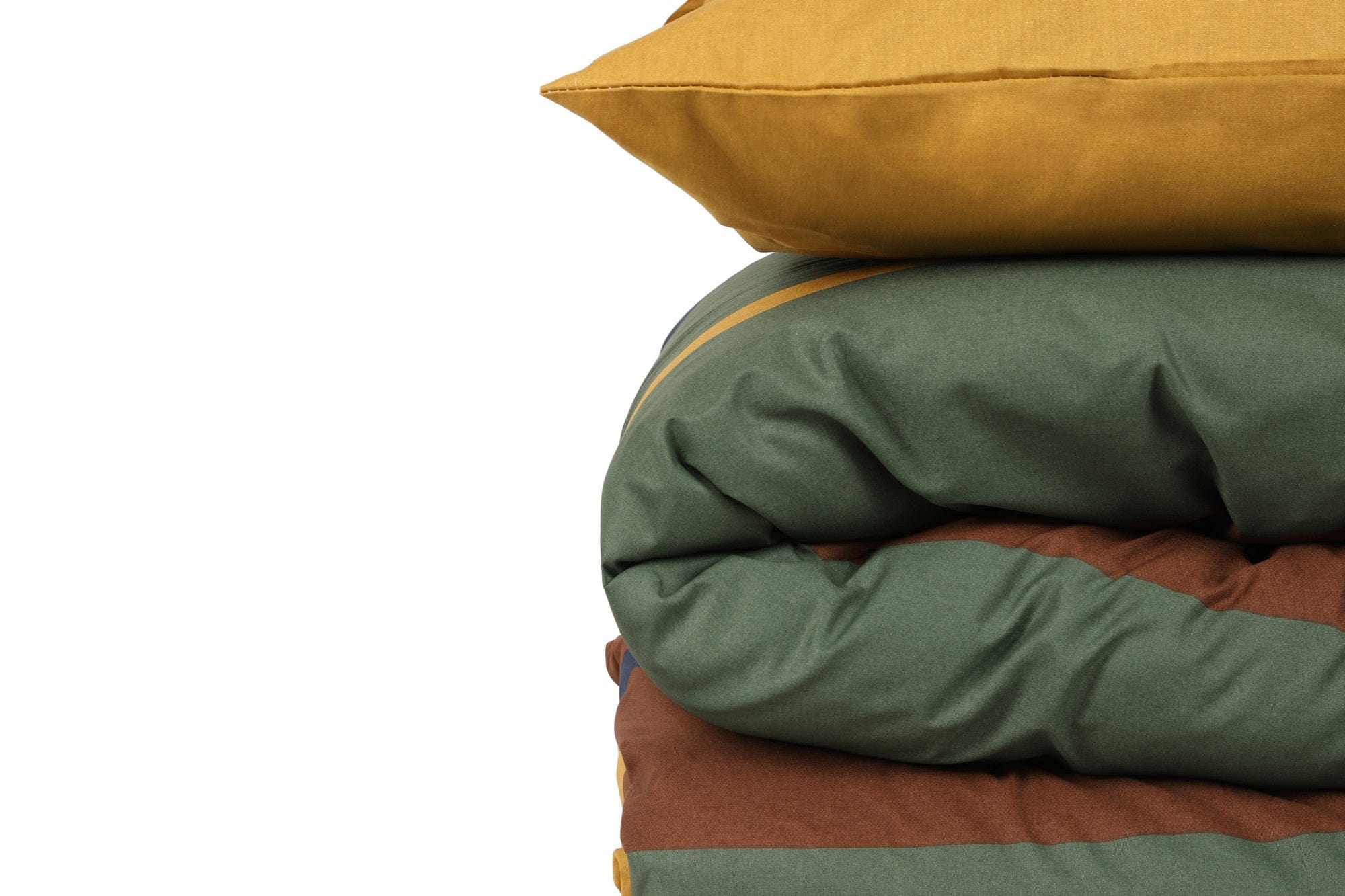 Lenjerie de pat din bumbac Ranforce, Beverly Hills Polo Club BHPC 041 Mustariu / Bleumarin, 200 x 220 cm (2)