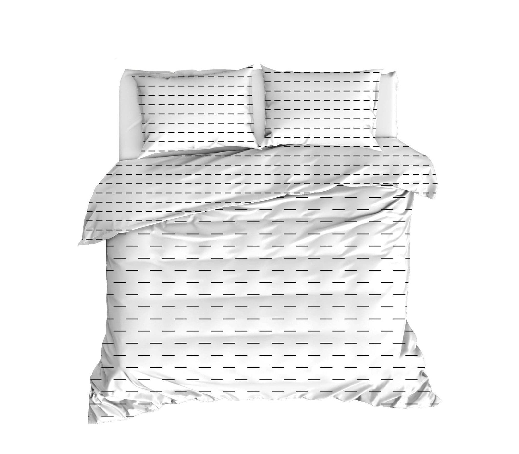 Asir Lenjerie de pat din bumbac Ranforce Cub Alb / Negru, 200 x 220 cm