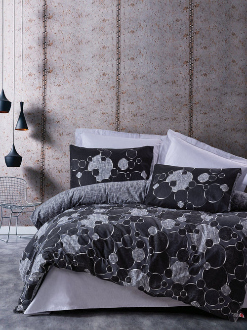 Asir Lenjerie de pat din bumbac, Round Multicolor, 200 x 220 cm