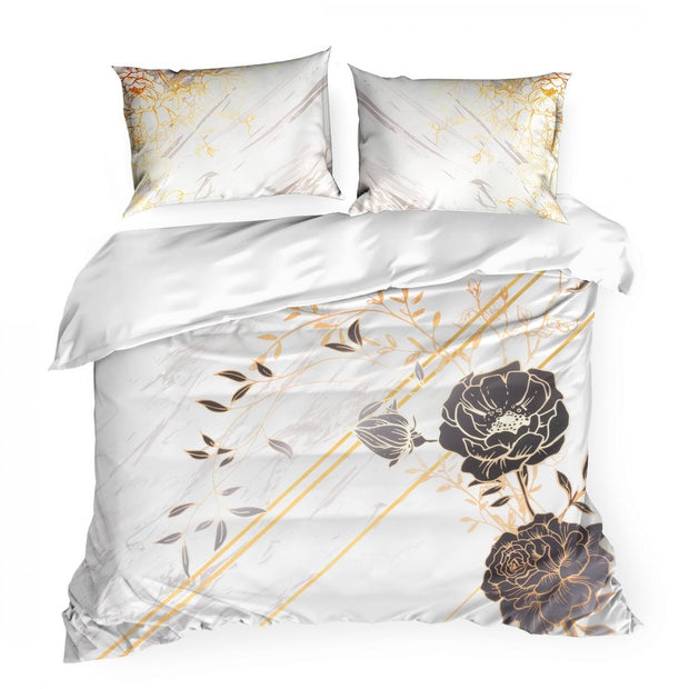 Lenjerie de pat din bumbac, Roxane Multicolor, 140 x 200 cm