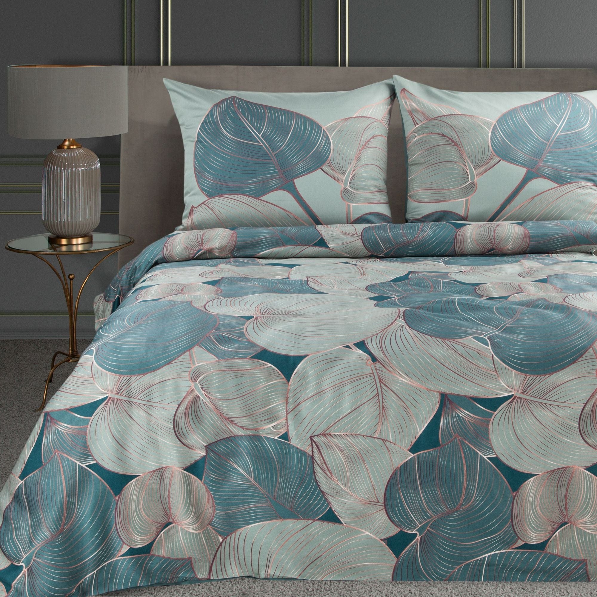 Lenjerie de pat din bumbac, Salvia 4 Multicolor, 160 x 200 cm (1)