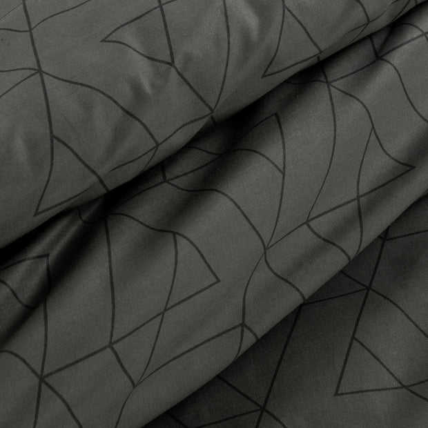 Lenjerie de pat din bumbac, Sara 11 Grafit, 140 x 200 cm (2)