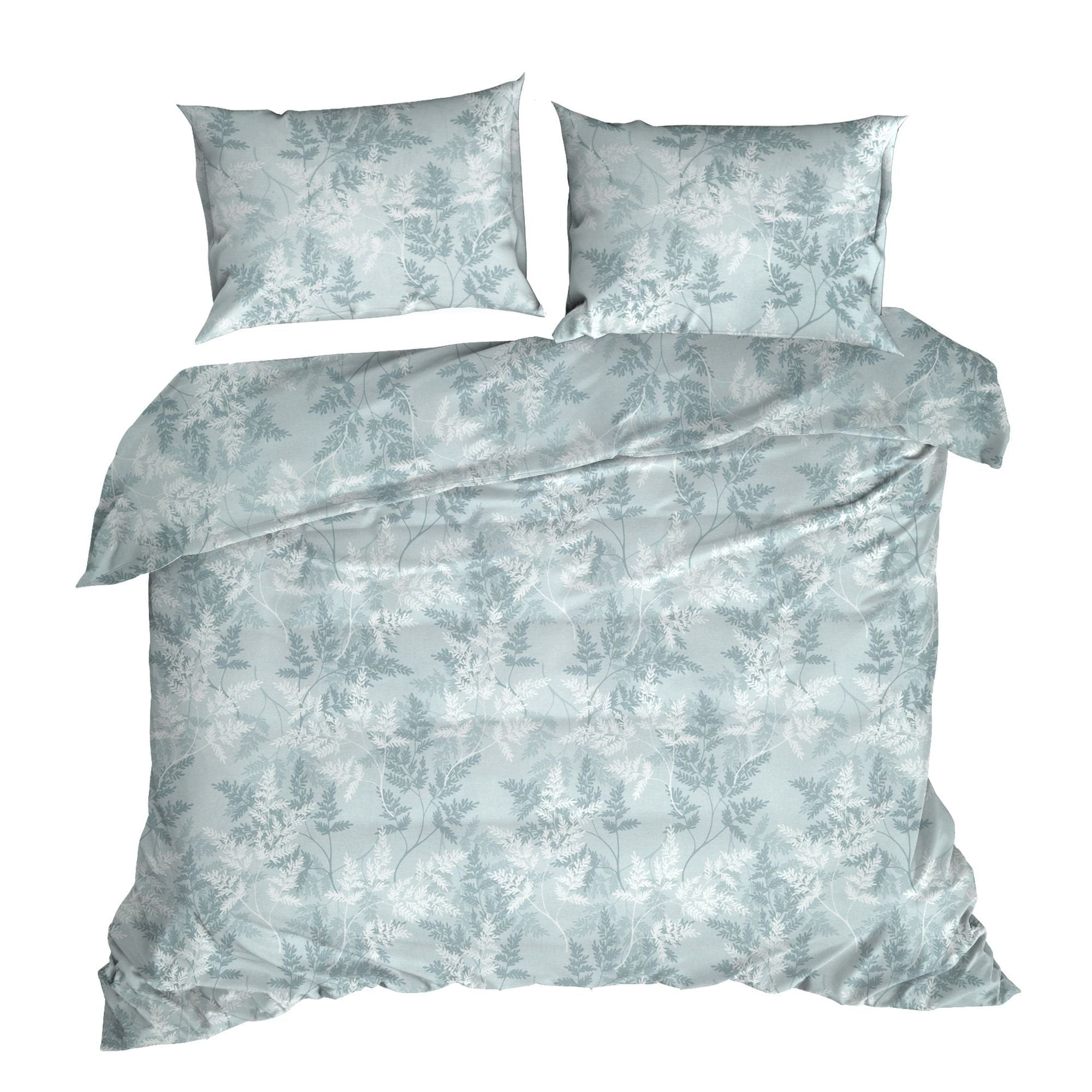 Lenjerie de pat din bumbac, Sara 12 Verde Mint, 140 x 200 cm