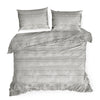 Lenjerie de pat din bumbac, Sara0 1 Argintiu / Alb, 140 x 200 cm