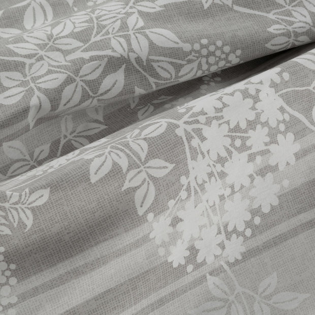 Lenjerie de pat din bumbac, Sara0 1 Argintiu / Alb, 140 x 200 cm (2)
