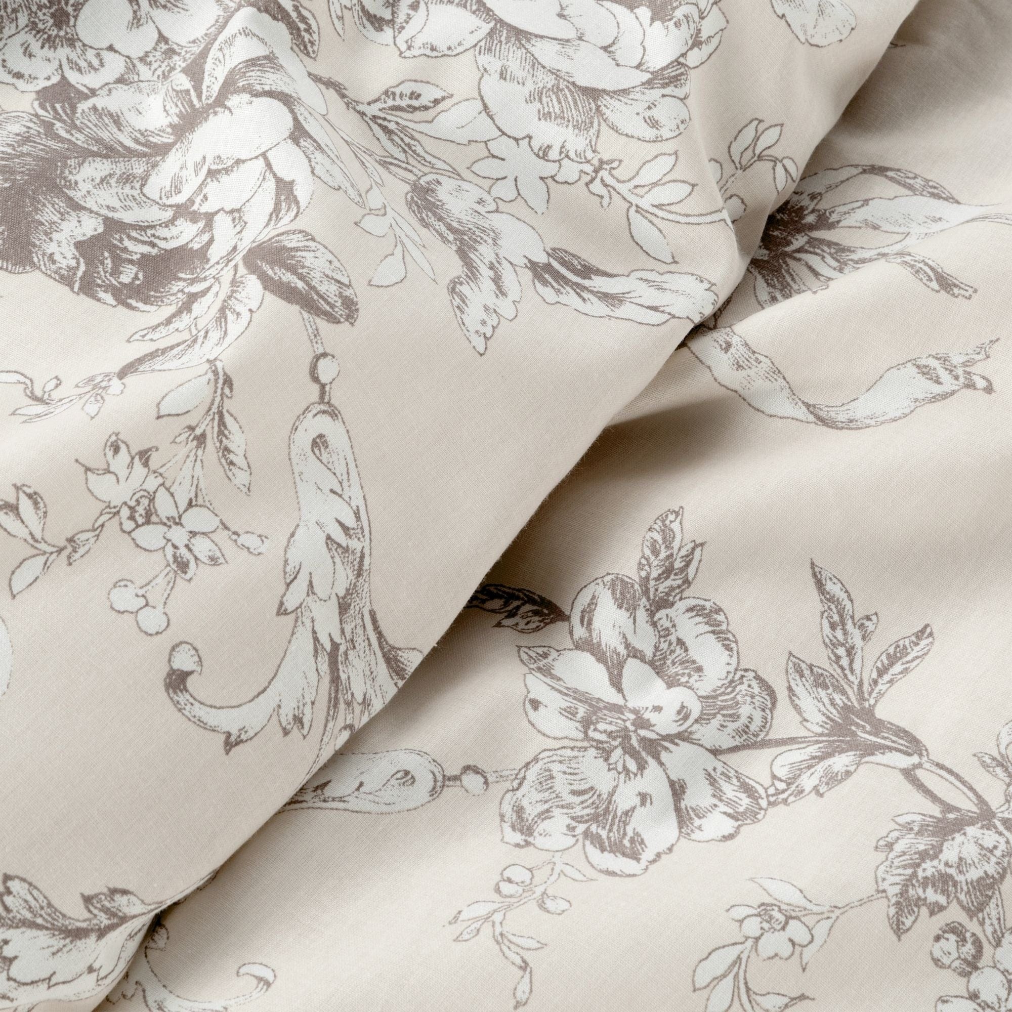 Lenjerie de pat din bumbac, Sara0 3 Bej / Maro, 140 x 200 cm (2)