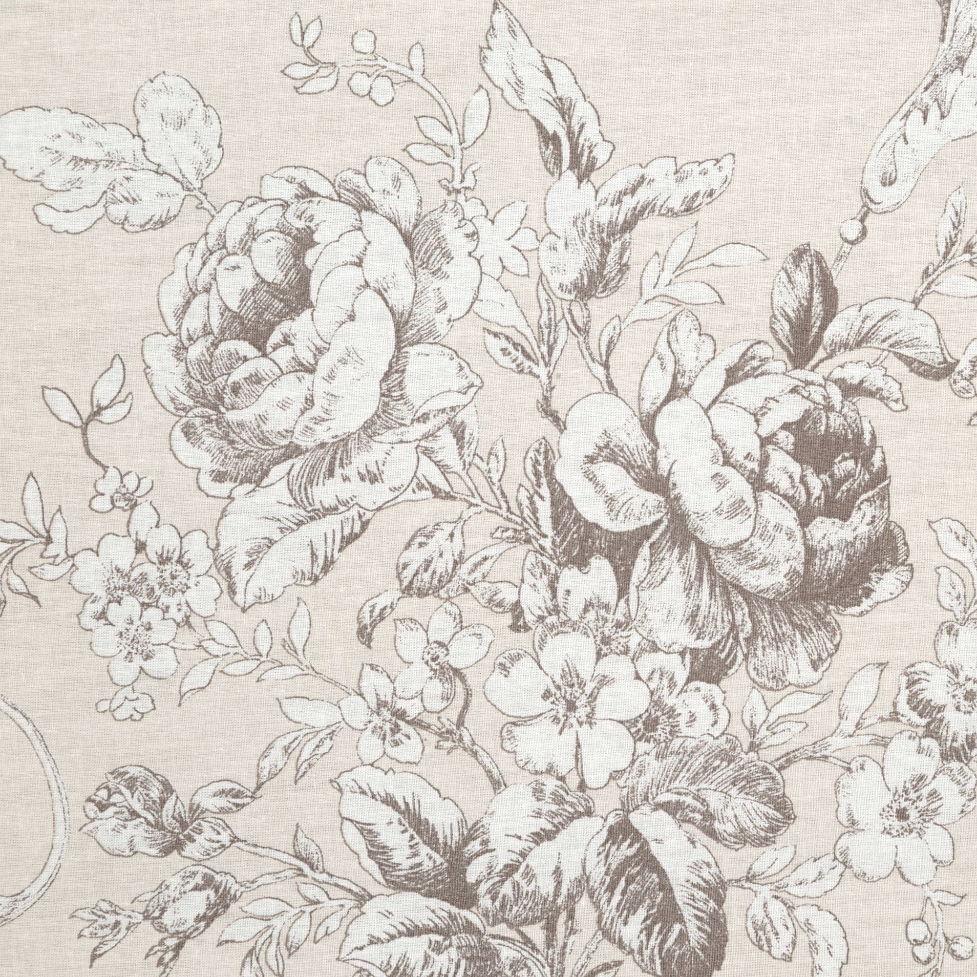 Lenjerie de pat din bumbac, Sara0 3 Bej / Maro, 140 x 200 cm (3)