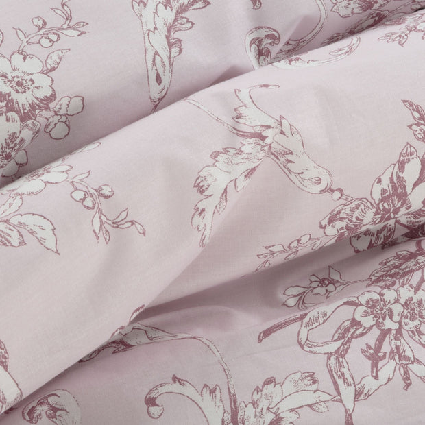 Lenjerie de pat din bumbac, Sara0 4 Lila / Roz Deschis, 140 x 200 cm (2)