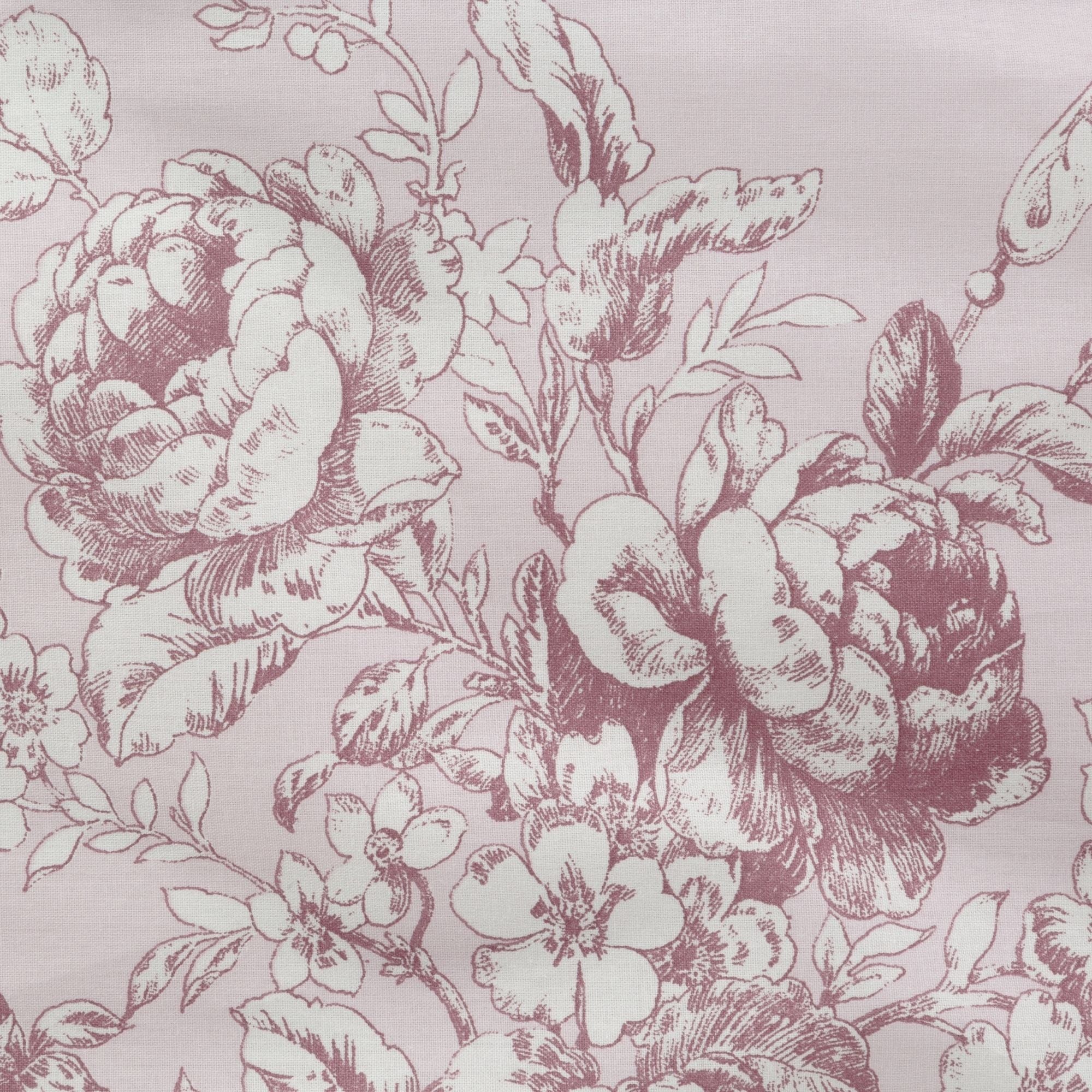 Lenjerie de pat din bumbac, Sara0 4 Lila / Roz Deschis, 140 x 200 cm (3)