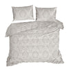 Lenjerie de pat din bumbac, Sara0 5 Argintiu / Alb, 140 x 200 cm