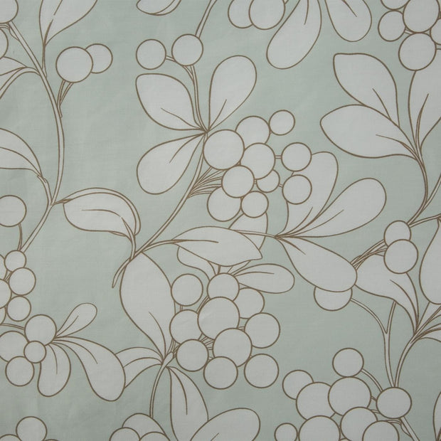 Lenjerie de pat din bumbac Satinat, Demi Alb / Verde Mint, 140 x 200 cm (3)