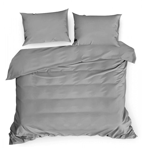 Lenjerie de pat din bumbac Satinat, Dina Gri & ERFRNY-BEDLINEN-DINA-STEEL