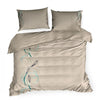 Lenjerie de pat din bumbac Satinat, Haft 1 Bej & ERFRNY-BEDLINEN-HAFT-1-BEIGE