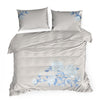 Lenjerie de pat din bumbac Satinat, Haft 3 Argintiu / Bleumarin