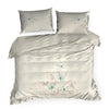 Lenjerie de pat din bumbac Satinat, Haft 6 Crem / Verde Mint & ERFRNY-BEDLINEN-HAFT-6-CREAM-MINT