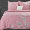 Lenjerie de pat din bumbac Satinat, Haft 6 Roz / Gri (1)