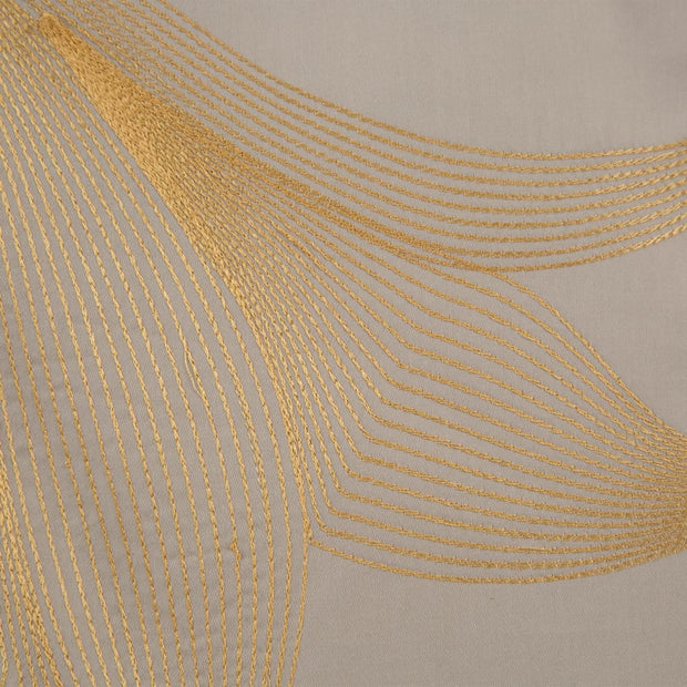 Lenjerie de pat din bumbac Satinat, Haft 7 Bej / Auriu, 160 x 200 cm (3)