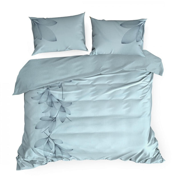 Lenjerie de pat din bumbac Satinat, Haft 7 Bleu & ERFRNY-BEDLINEN-HAFT-7-LIGHT-BLUE