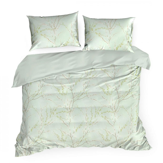 Lenjerie de pat din bumbac Satinat, Nelly 2 Verde Mint & ERFRNY-BEDLINEN-NELLY-2-MINT
