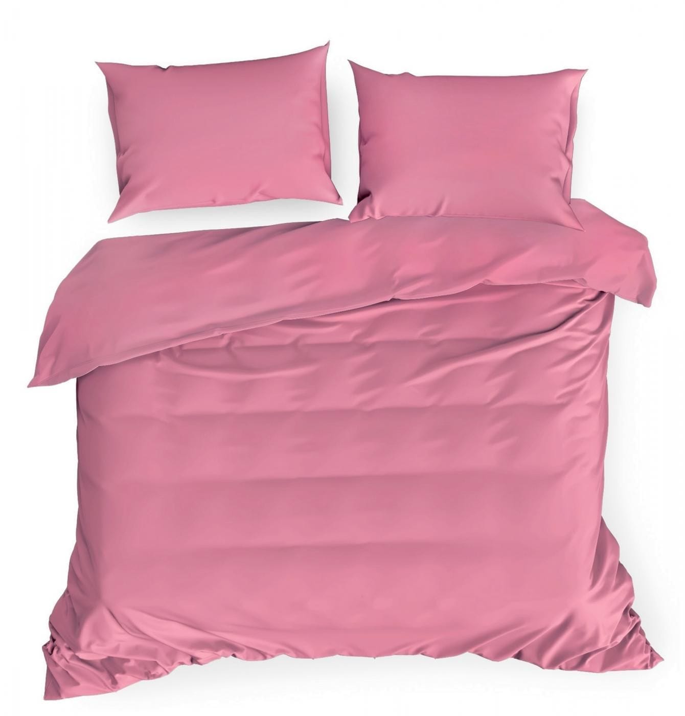 Lenjerie de pat din bumbac Satinat, Nova 3 Roz & ERFRNY-BEDLINEN-NOVA-3-RASPBERRY